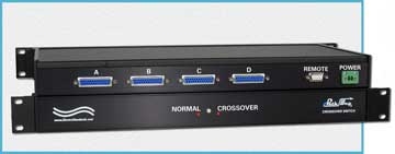 Model 7295 DB25 Crossover Switch with Contact Closure Remote Control
